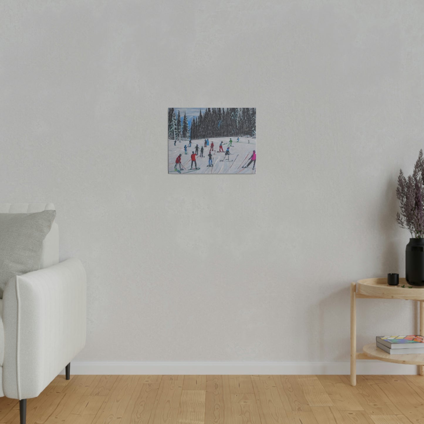Skiing the Forest - Canvas Print