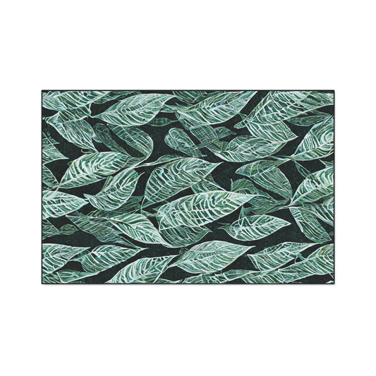 Heavy Duty Floor Mat - Leafy Pattern