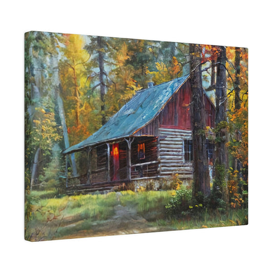 Mountain Cabin - Canvas Print