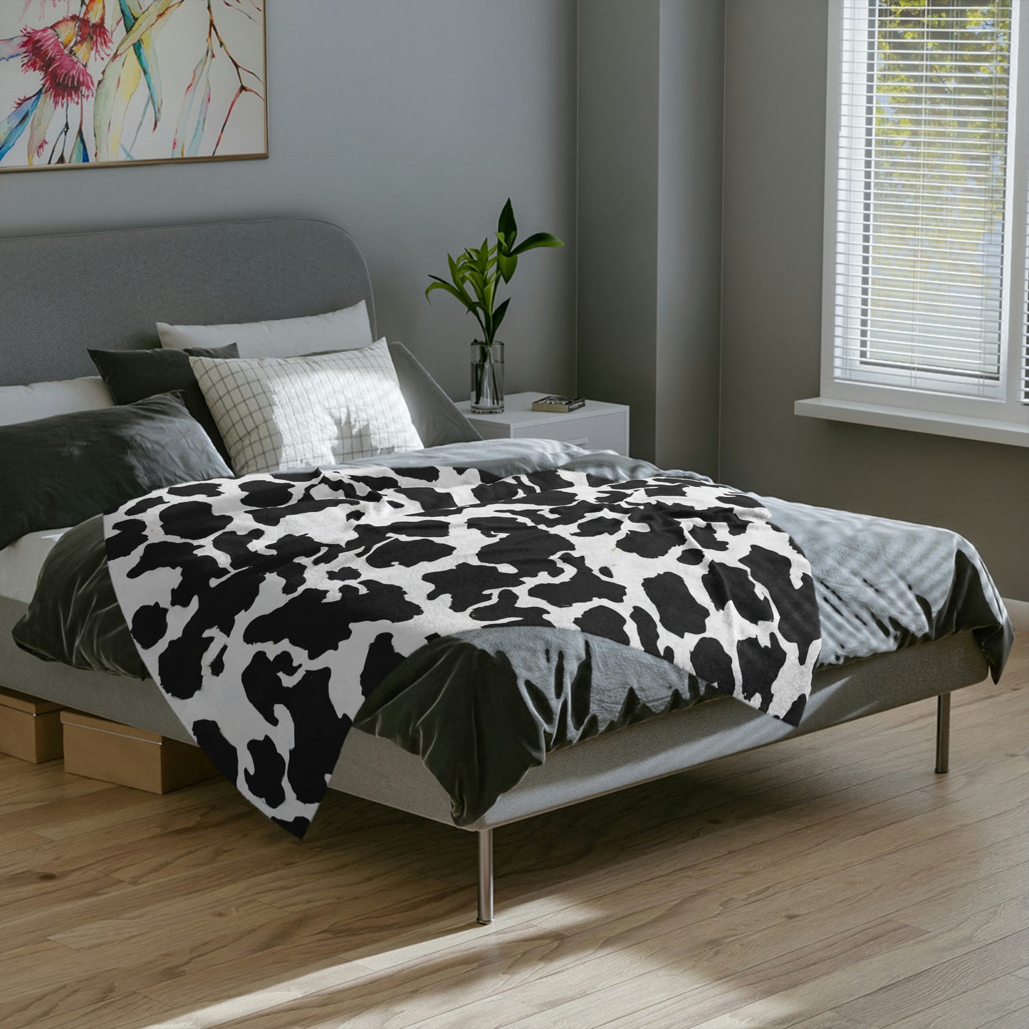Minky Throw Blanket - Cattle Drive