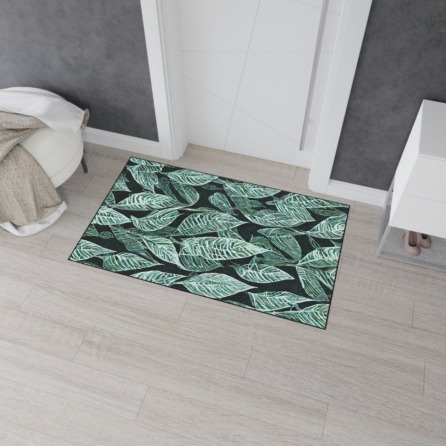 Heavy Duty Floor Mat - Leafy Pattern