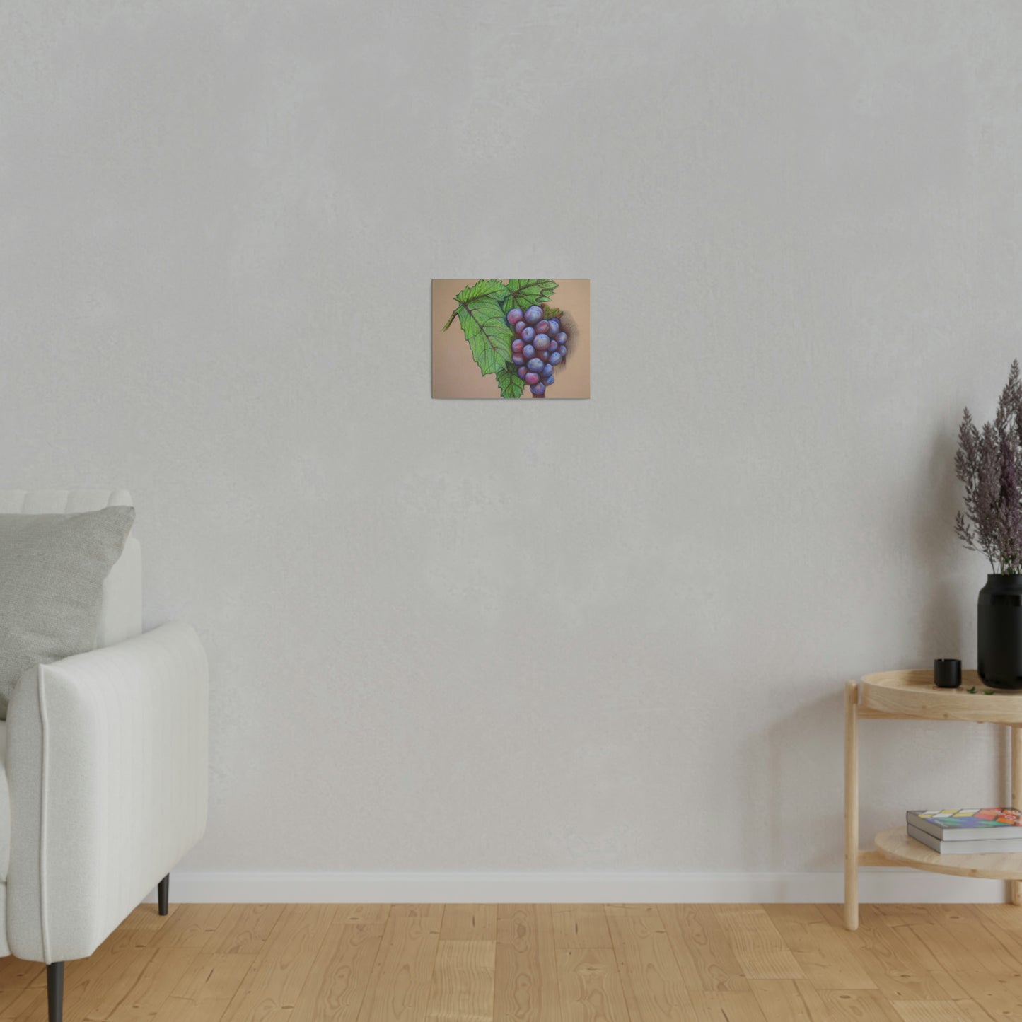 Chalk Grapes - Canvas Print