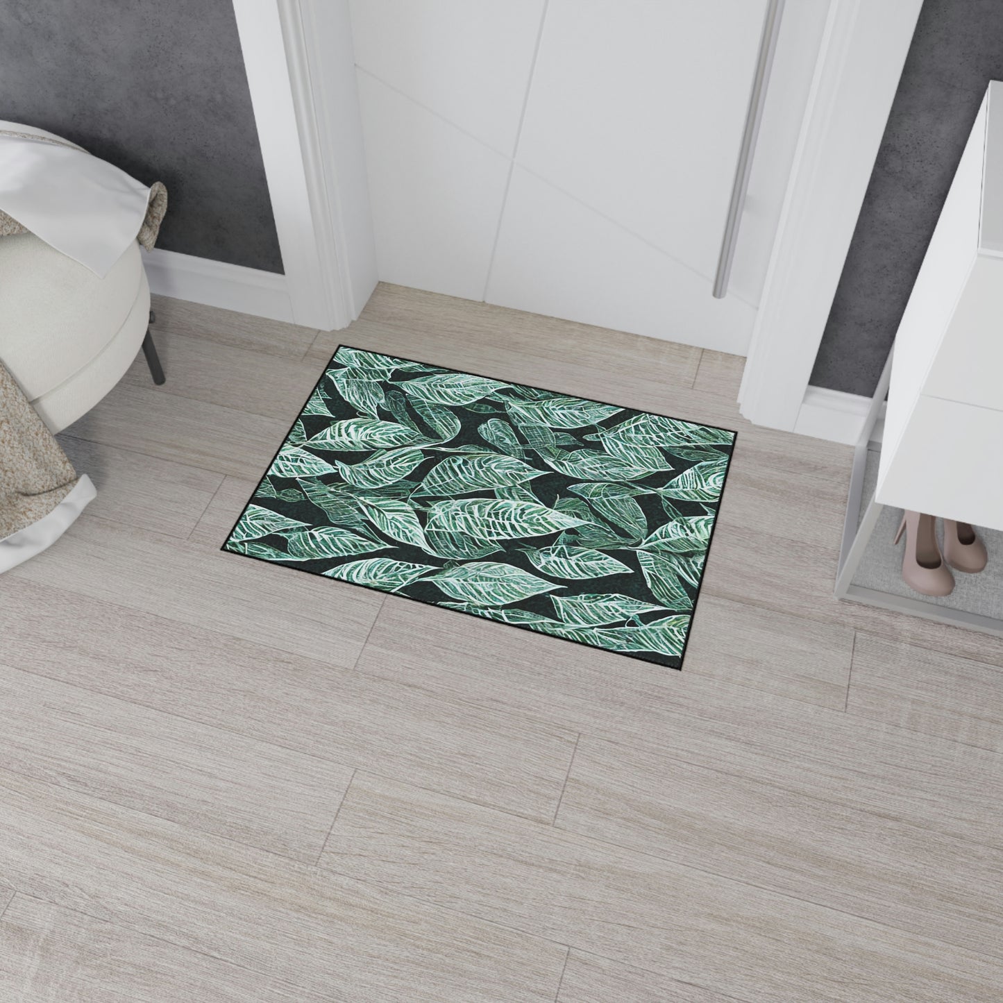 Heavy Duty Floor Mat - Leafy Pattern