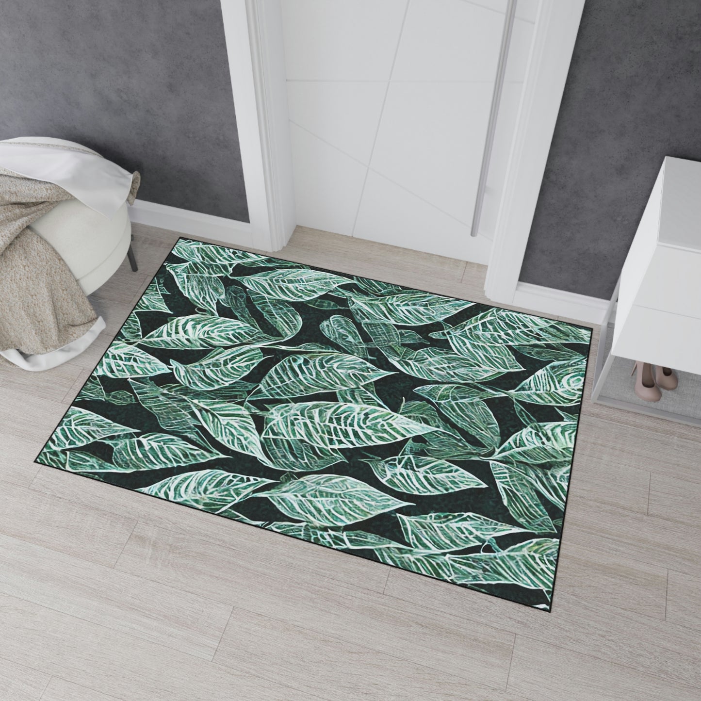 Heavy Duty Floor Mat - Leafy Pattern