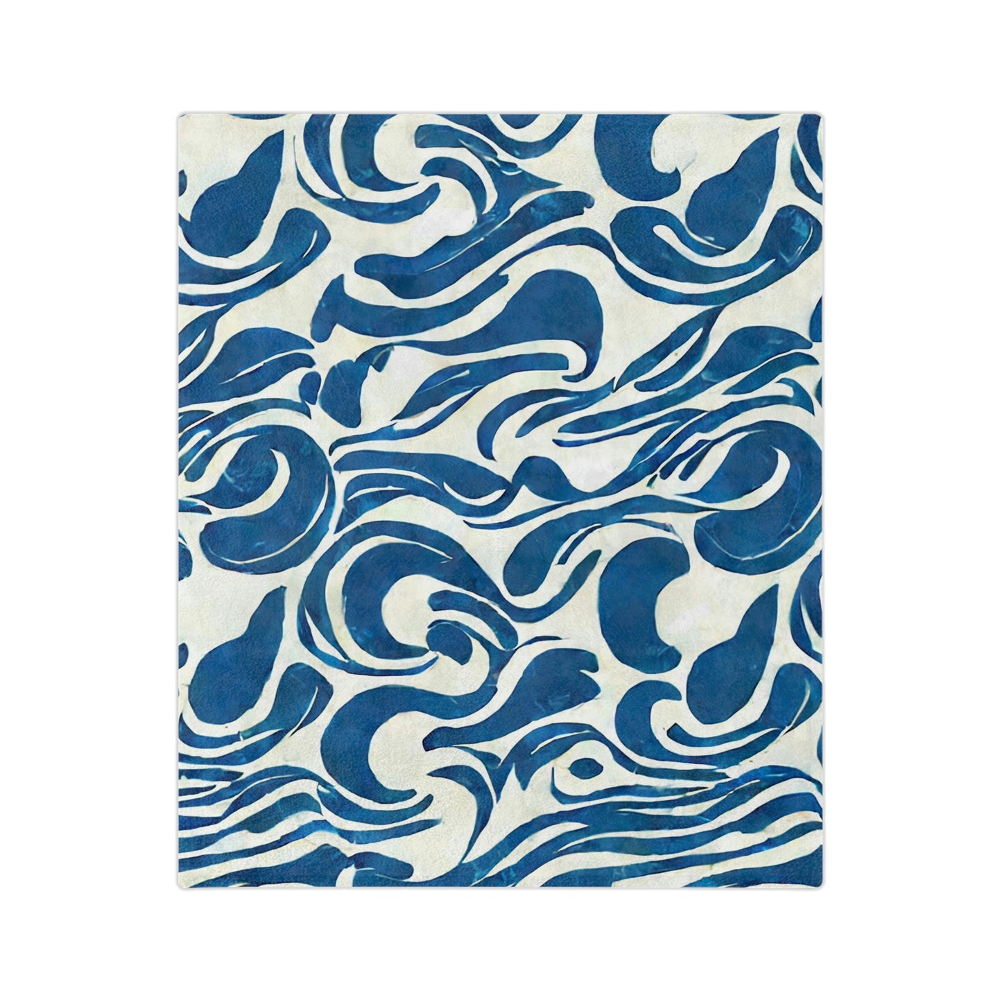 Minky Throw Blanket - Waves