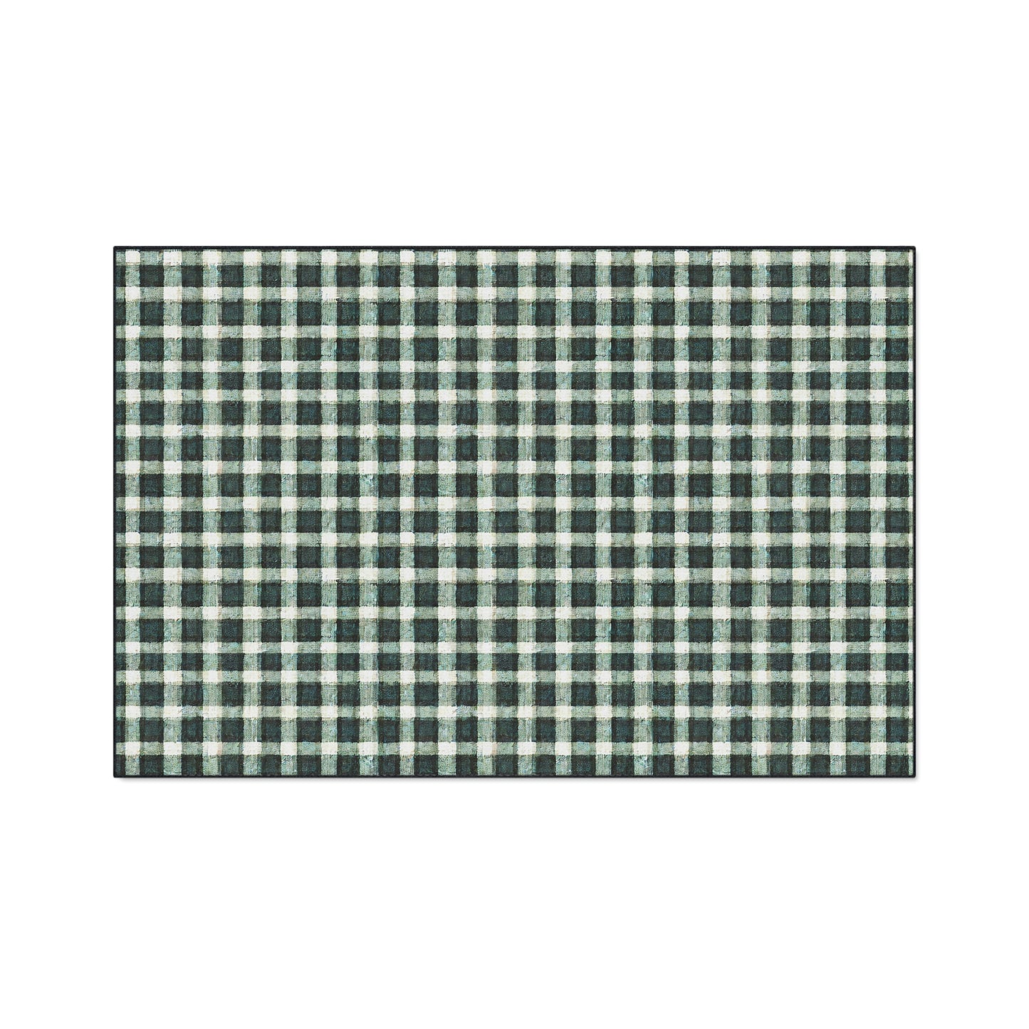 Heavy Duty Floor Mat - Green Plaid