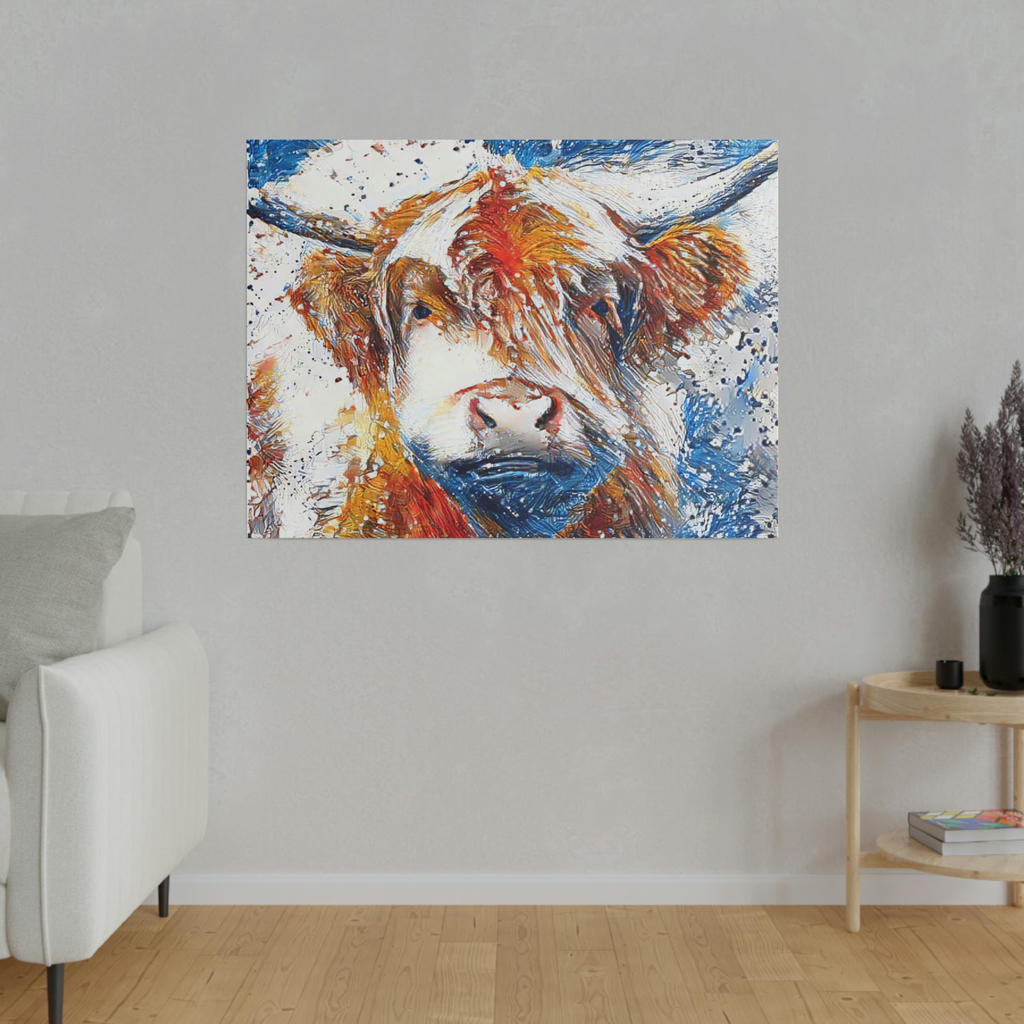 Highland Steer - Canvas Print