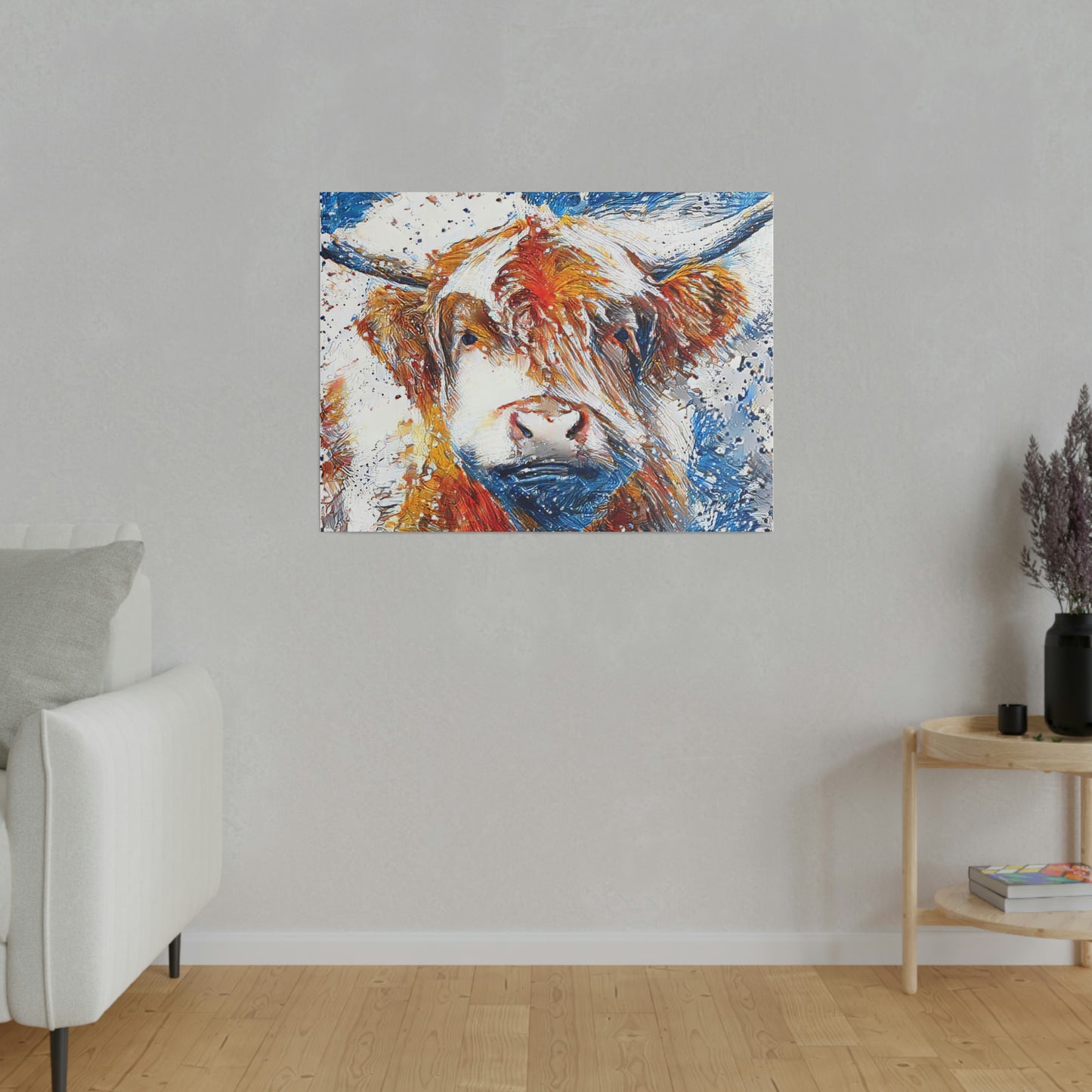 Highland Steer - Canvas Print