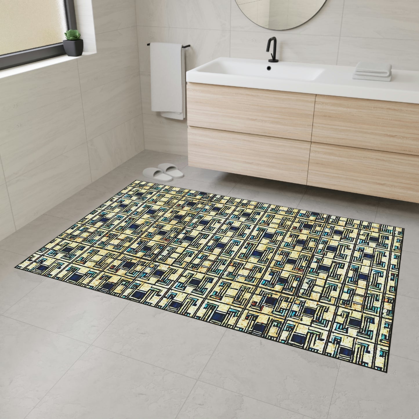 Heavy Duty Floor Mat - Geometric