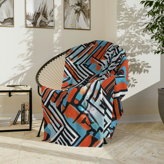 Minky Throw Blanket - Modern Country