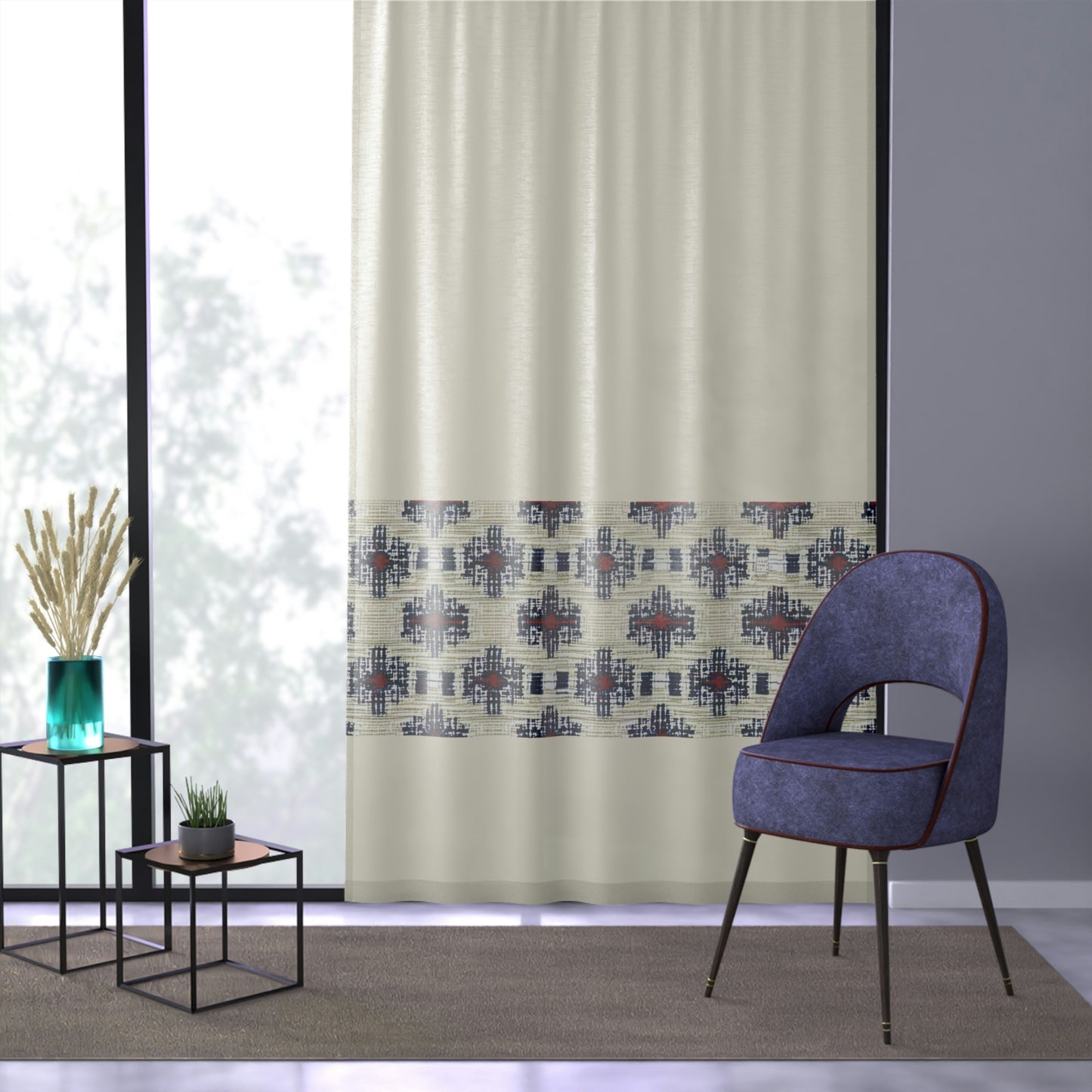 Window Curtain - Modern Country