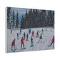 Skiing the Forest - Canvas Print