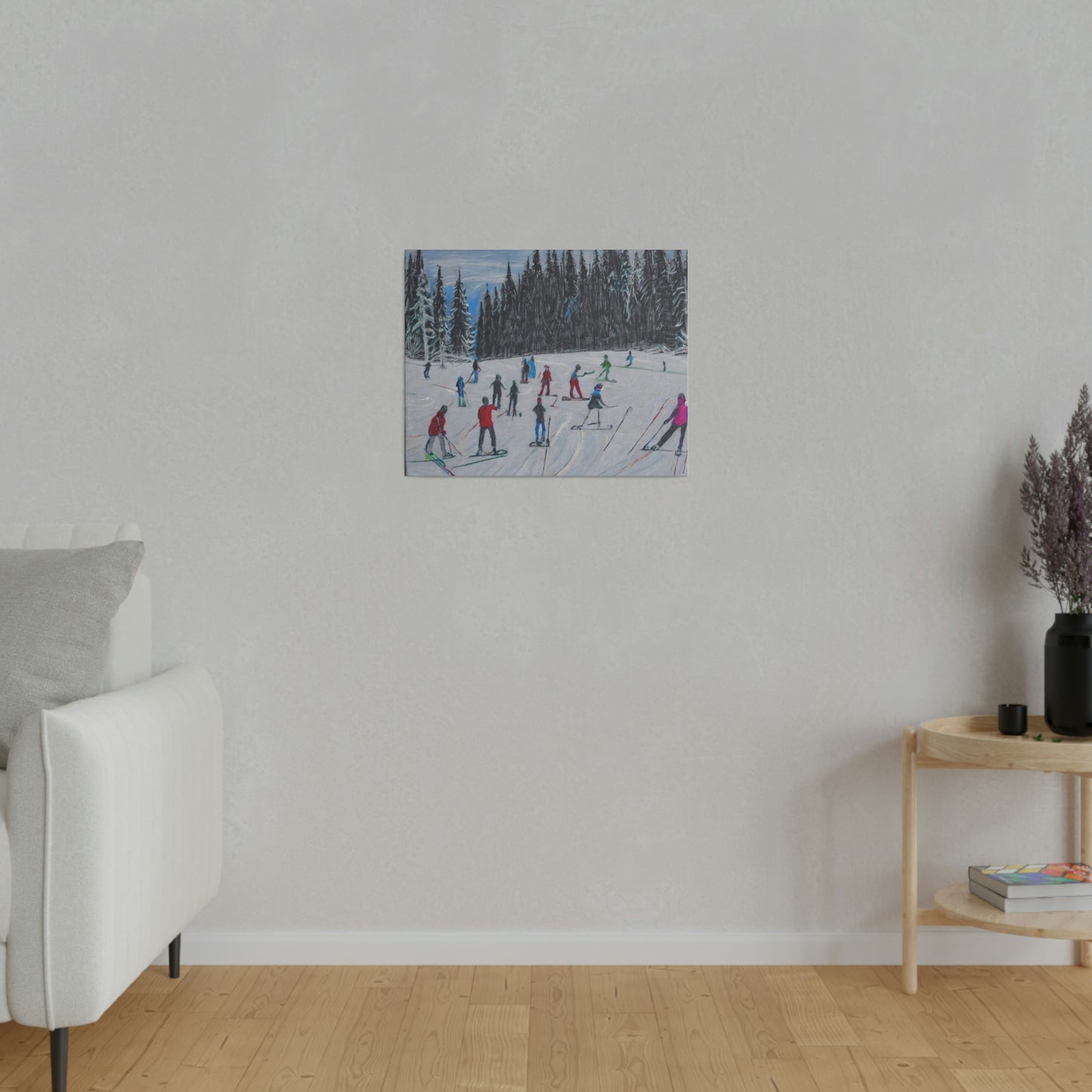 Skiing the Forest - Canvas Print