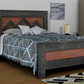 Nordic Style Wood Panel Bed Frame - The Kimberley - Platform Base