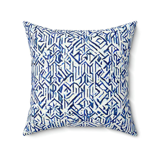 Square Pillow - Nordic Blue